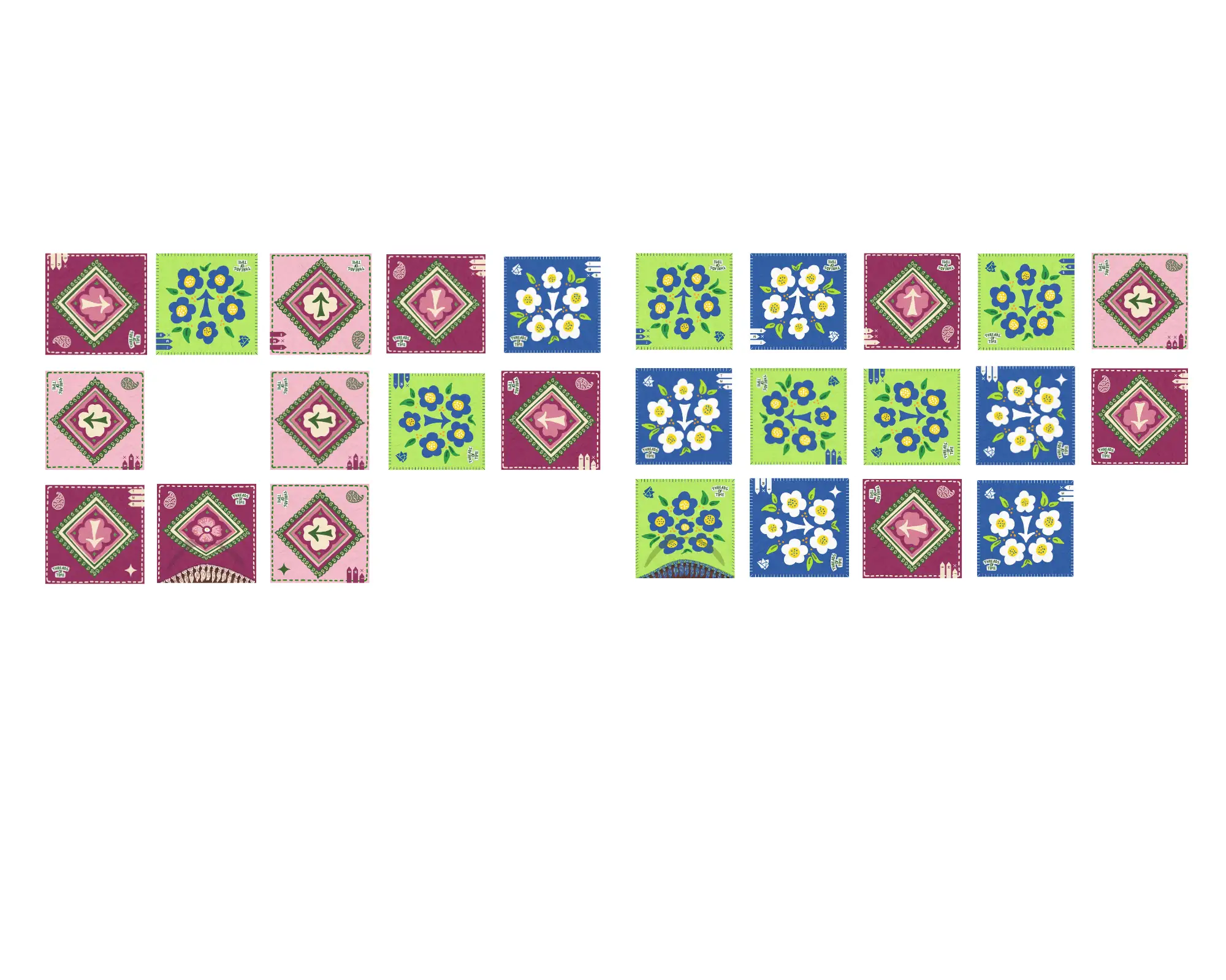 Threads of Time cards grid
